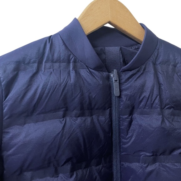 LULULEMON Women's 2 Down & Around Bomber Reversible Jacket Navy 800 Fill Down - Picture 13 of 15